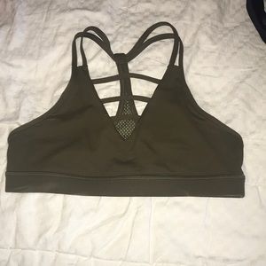 Zyia Olive Green Strappy Bra